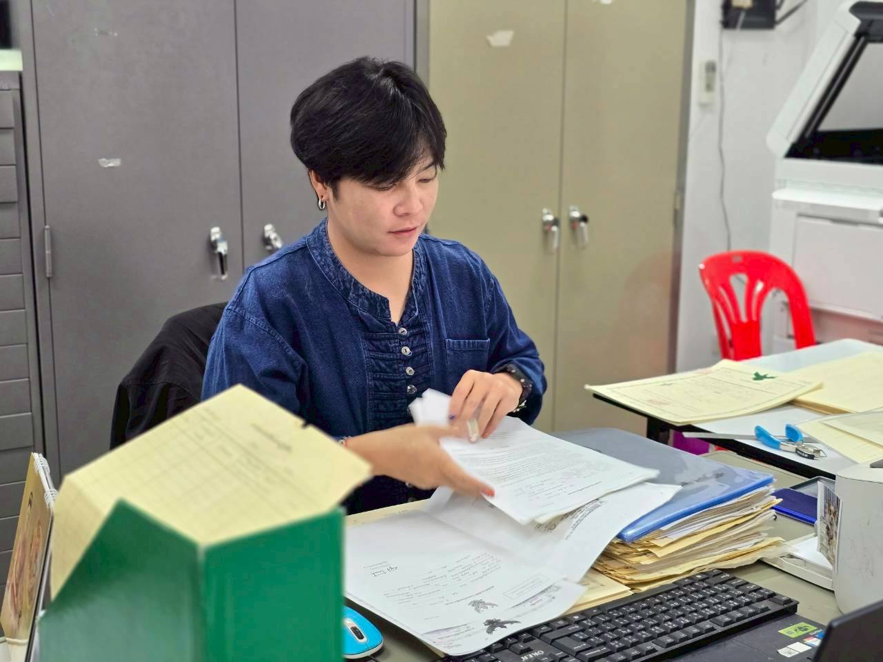 title -  ส.ป.ก.บึงกาฬ ร่วมรณรงค์การแต่งกายตามอัตลักษณ์ไทยสู่สากล ภายต้แนวคิด 